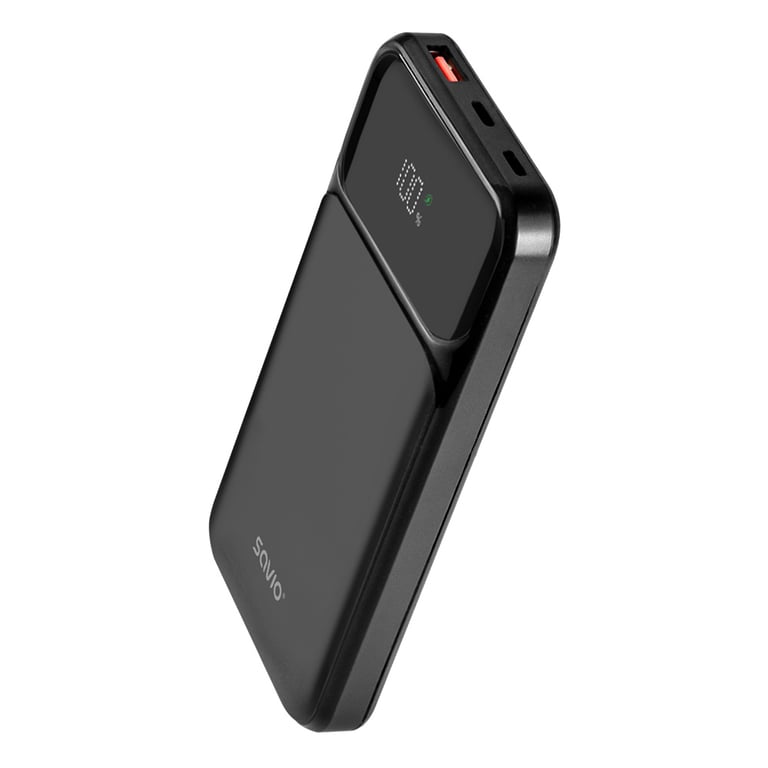 фото Зовнішній акумулятор (павербанк) Savio BA-08 1000mAh Black