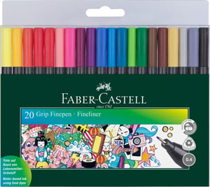Faber-Castell Grip cienkopis Wielobarwny 20 szt.