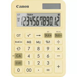Canon LS-125KB Tischrechner Einfacher Taschenrechner Gelb