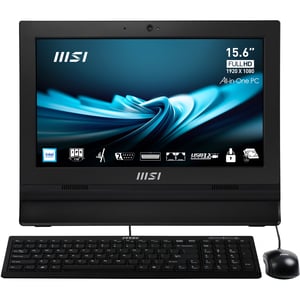 MSI Pro AP162T ADL-042XEU All-in-One-dator Intel® N N100 39,6 cm (15,6") 1920 x 1080 px pekskärm All-in-One-dator 8 GB DDR4-SDRAM 256 GB SSD Wi-Fi 6E (802.11ax) Svart