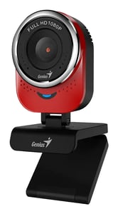 Genius QCam 6000 webbkamera 2 MP 1920 x 1080 px USB 2.0 Svart, Röd