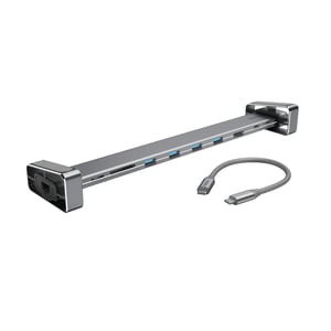 Hama 00200103 USB 3.2 Gen 1 (3.1 Gen 1) Type-C-Dockingstation, grau