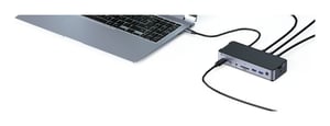 eSTUFF GLB232006 stacja dokująca Przewodowa Aluminium