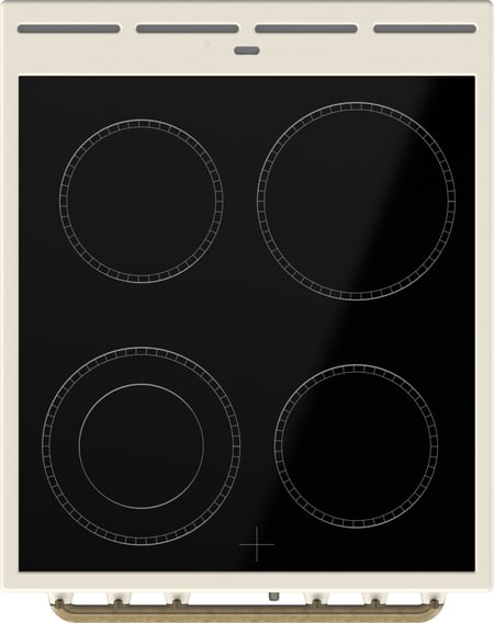 Gorenje GECS5B70CLI Kuchenka wolnostojąca Prąd elektryczny Ceramiczna Beżowy
