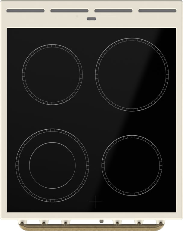 Gorenje GECS5B70CLI Kuchenka wolnostojąca Prąd elektryczny Ceramiczna Beżowy