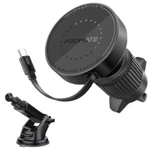 Promate MagDrive-R Smartfon Czarny USB Bezprzewodowe ładowanie Automatyczna