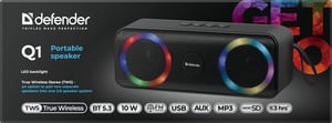Defender BEATBOX 20 Przenośny głośnik stereo Czarny 20 W
