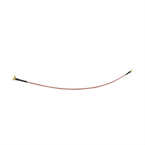 RF Elements Pigtail MMCX-MMCX Signal Cable, Black, Gold