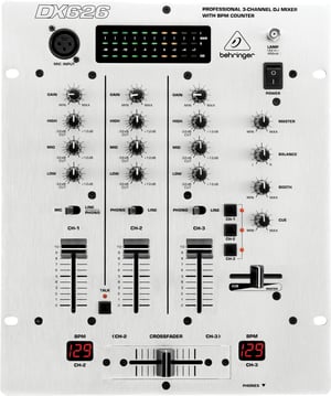 Behringer DX626 3-channel DJ software controller. Gray
