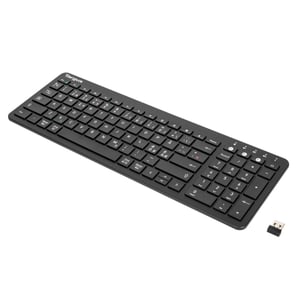 Targus AKB863NO universellt Bluetooth-tangentbord, QWERTY, Skandinavien, svart