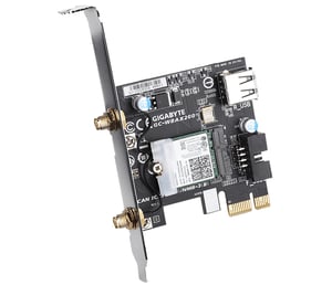 GIGABYTE GC-WBAX200 Netzwerkkarte, internes WLAN / Bluetooth, 2400 Mbit/s