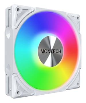 Montech METAL PRO 12 ARGB PWM Obudowa komputera Wentylator 12 cm Biały 1 szt.