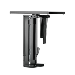 LogiLink EO0031 Computerhalterung, auf dem Schreibtisch montierte Prozessorhalterung, schwarz