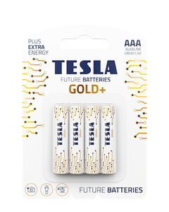 Tesla GOLD+ AAA Alkaline Disposable Battery