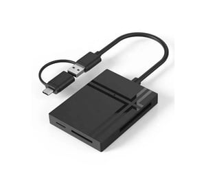 Extra Digital CA913824 czytnik kart USB 3.2 Gen 1 (3.1 Gen 1) Type-C Czarny