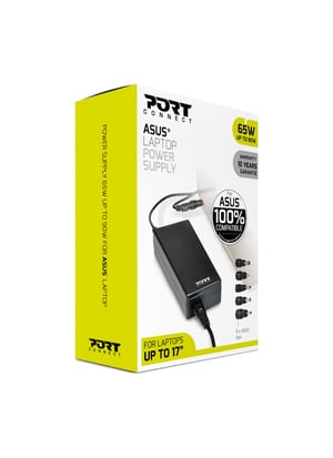 Port Designs 900093-AS adapter zasilający/ inwentor Wewnętrzna 90 W Czarny