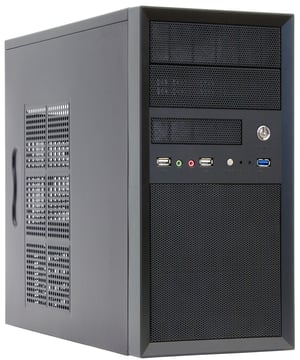 Chieftec CT-01B-OP zabezpieczenia & Mini Tower-datorhållare, svart