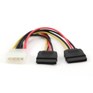 Gembird CC-SATA-PSY-0.3M SATA-kabel 0,3 m, flerfärgad