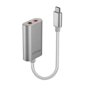 Lindy 42711 telefonkabel, vit, USB-C, 3,5 mm