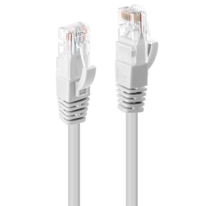 Lindy 48092 Netzwerkkabel, weiß, 1 m, Cat6 U/UTP (UTP)