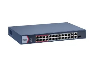 Hikvision DS-3E1326P-EI/M przełącznik sieciowy Zarządzany Fast Ethernet (10/100) Obsługa PoE Szary