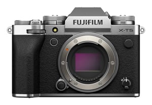 Fujifilm X-T5 + XF16-80mm F4 R OIS WR Gehäuse der spiegellosen Kamera mit 40,2 MP X-Trans CMOS 5 HR, 7728 x 5152 px, silberfarben