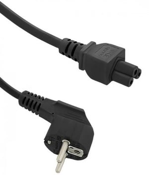 Qoltec 50548 kabel zasilające Czarny 1,4 m CEE7/7 C5 panel