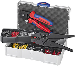 Knipex 97 90 10 zaciskarka kablowa Narzędzie do zaciskania Czarny, Niebieski, Czerwony