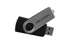 Hikvision HS-USB-M200S(STD)/32G 32 GB USB Type-A 2.0 Flash Drive, Black, Stainless Steel