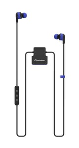 Pioneer ClipWear Active trådlösa in-ear-hörlurar för sport, Micro-USB, Bluetooth, svart, blå