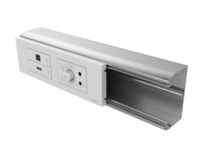 Vision TC3 SURRBE65 Cable Organizer Desk Cable Box White 1 pc.