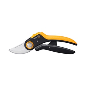 Fiskars Plus PowerLever P721 Trädgårdssax, bypass, svart, orange