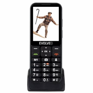 Evolveo EasyPhone ESLTRD 7.11 cm (2.8") 105 g Black Phone for Seniors