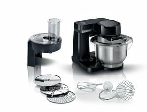 Bosch Serie 2 MUMS2EB01 Food Processor 700 W 3.8 L Black, Stainless Steel