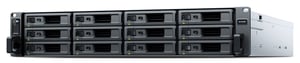 Synology RX1225RP Rack-Mounted (2U) Disk Array, Black, Silver