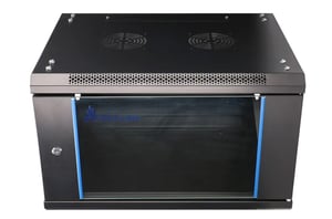 Extralink Szafa rack 6U 600x450 Czarna montowana na ścianie