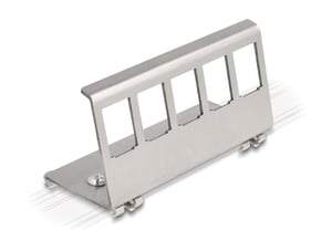 DeLOCK Metal Keystone Mount, 5-Port DIN Rail