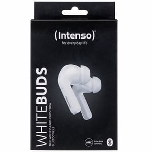 Intenso White Buds T302A True Wireless Stereo (TWS) Earbuds for Calls/Music/Sports/Everyday Use USB Type-C Bluetooth White