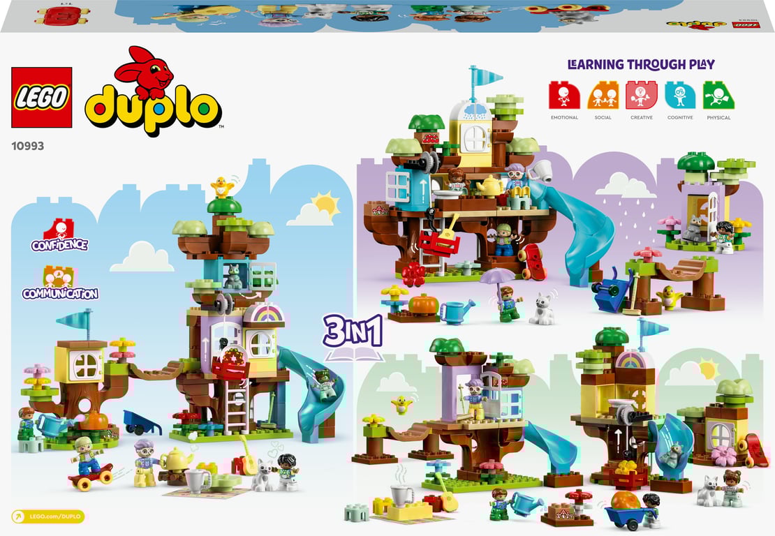 фото Блоковий конструктор LEGO Duplo Будиночок на дереві 3 в 1 (10993)