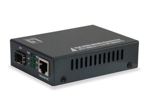 LevelOne GVT-2012 1000 Mbit/s Network Converter, Black