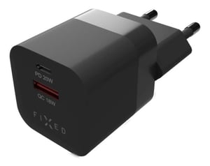 FIXED FIXC20M-CU-BK ładowarka do urządzeń przenośnych Laptop, Smartfon, Tablet Czarny Prąd przemienny Szybkie ładowanie Wewnętrzna