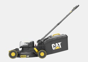 CAT DG270 gräsklippare Handdriven gräsklippare Batteridriven Svart, Gul
