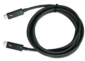 QNAP CAB-TBT315M-40G Thunderbolt Cable, 1.5 m, 40 Gbit/s, Black