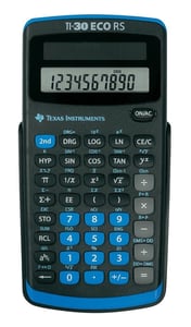 Texas Instruments TI-30 ECO RS Taschenrechner Wissenschaftlicher Taschenrechner Schwarz