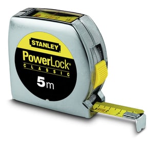 Stanley 0-33-932 5 m measuring tape, stainless steel