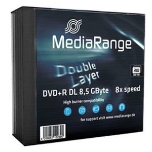 MediaRange MR465 DVD-skiva 8,5 GB DVD+R DL 5 st.