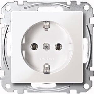 Merten MEG2301-0619 Type F Outlet, White