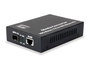LevelOne GVT-0500 10,000 Mbit/s Network Converter, Black