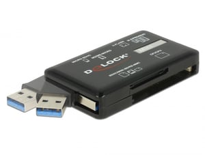 DeLOCK SuperSpeed-USB-5-Gbps-Kartenleser für CF-/SD-/Micro-SD-/MS-/M2-/xD-Speicherkarten