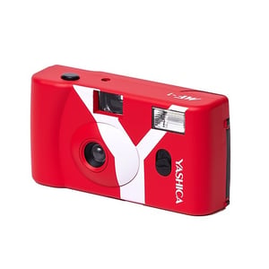 Yashica MF-1 Kompaktowa kamera filmowa 35 mm Czerwony